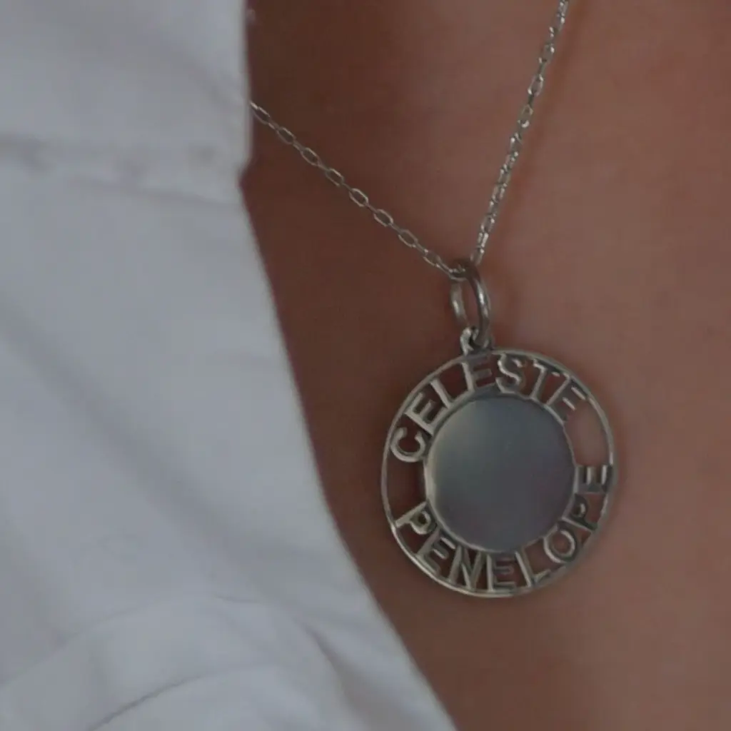 ViLouDrey YOU! argent pendentif rond 2x 5.webp