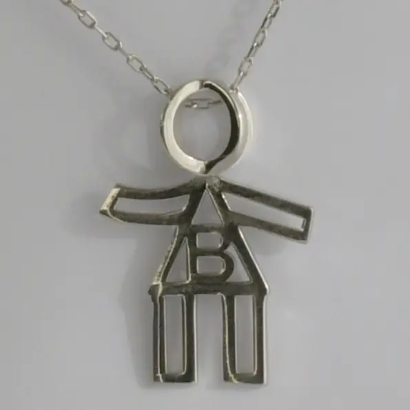 ViLouDrey BODY girls argent pendentif B 3.webp