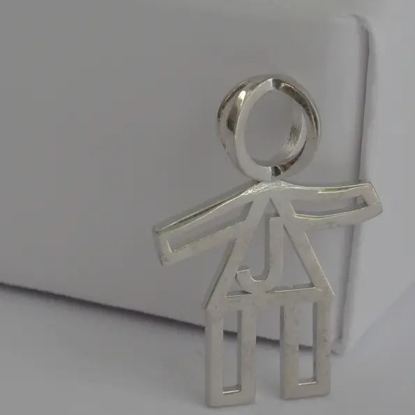 ViLouDrey BODY girls argent pendentif J 3.webp