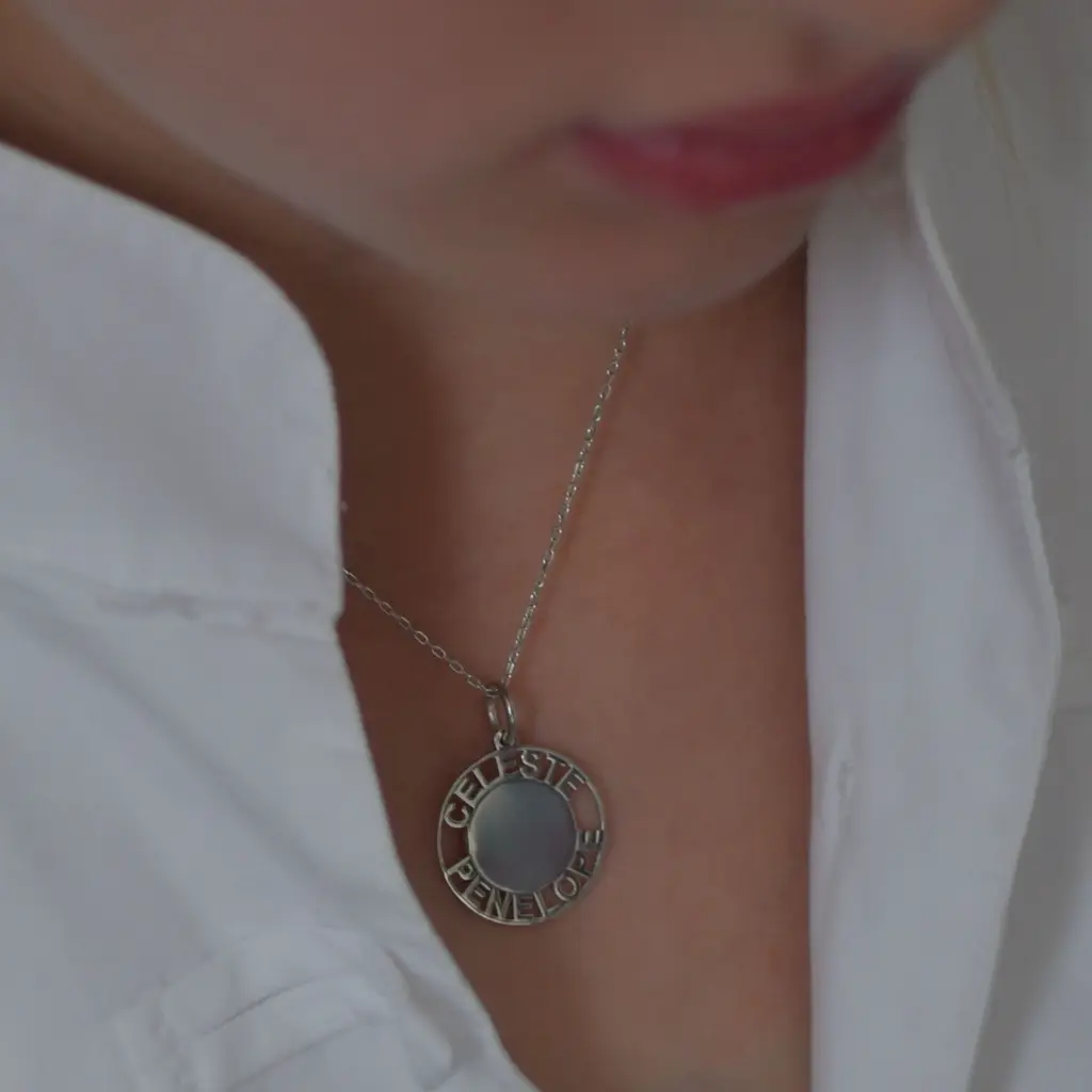 ViLouDrey YOU! argent pendentif rond 2x 4.webp