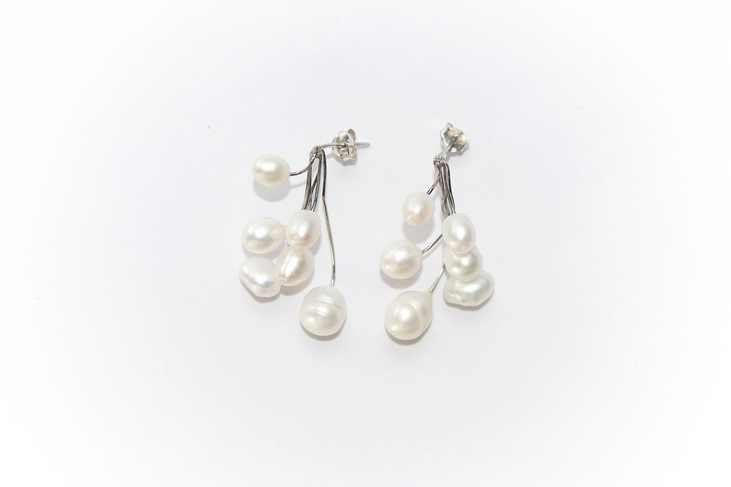 Boucles d’oreilles LIANE 6 Blanc Unik