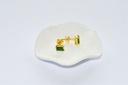 Boucles d'oreilles Diopside émeraude Or 18 carats