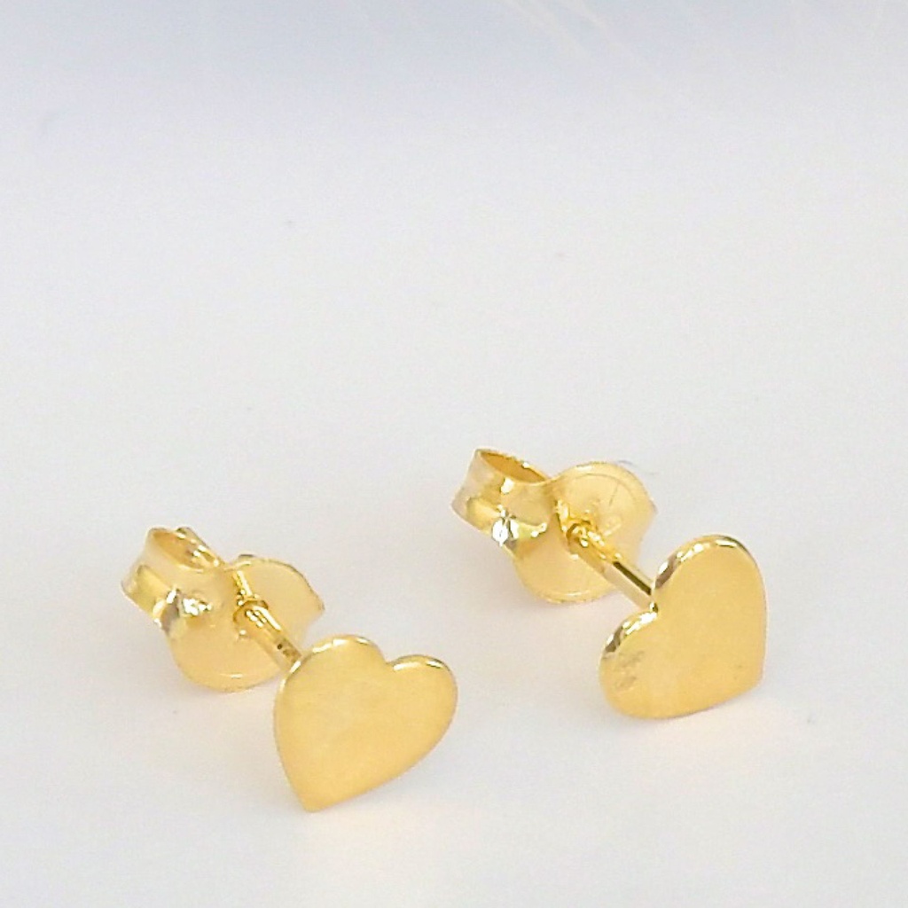 Boucles d'oreilles VIVIE coeurs en Or 18k