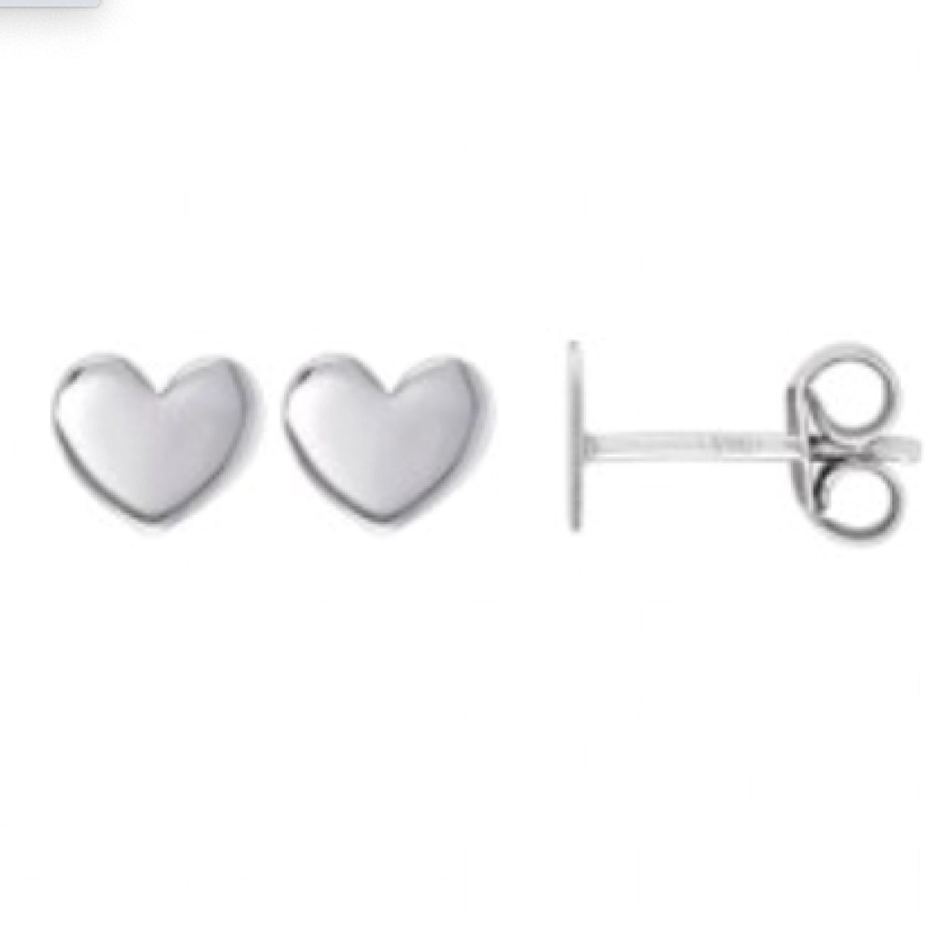 Boucles d'oreilles VIVIE coeurs en argent