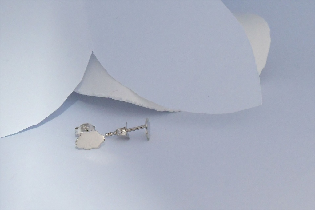 Boucles d'oreilles VIVIE nuages en argent