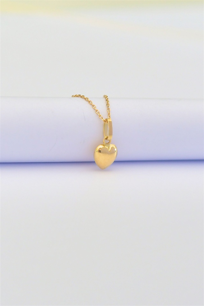 Pendentif VIVIE coeur bombé en or 18k