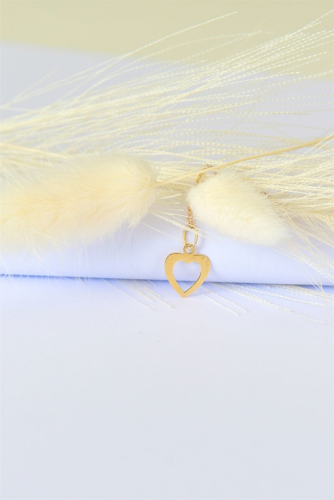 Pendentif VIVIE coeur ajouré en or 18k