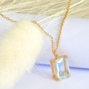 Collier ALWAYS Aigue-marine & Or