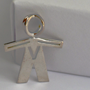 Pendentif BODY Boy Alphabet argent