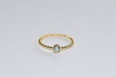 Bague BUBBLE GUM boules or & Aigue-marine