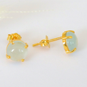 Boucles d'oreilles BUBBLE GUM 1 Aigue-marine 7mm Or